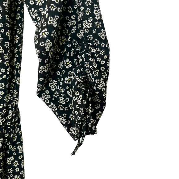 Zara Floral Off The Shoulder Drawstring Mini Dress - Picture 8 of 12